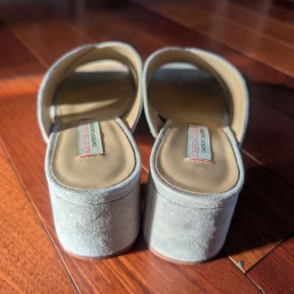 Chinese Laundry Kristin CAVALLARI Light Blue Crisscross Mules - Picture 5 of 10